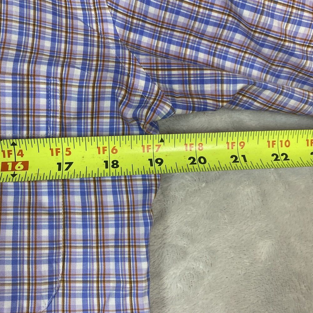 Peter Millar Crown Shirt Mens Small Long Sleeve Plaid Multicolor 100% Cotton - Picture 4 of 7